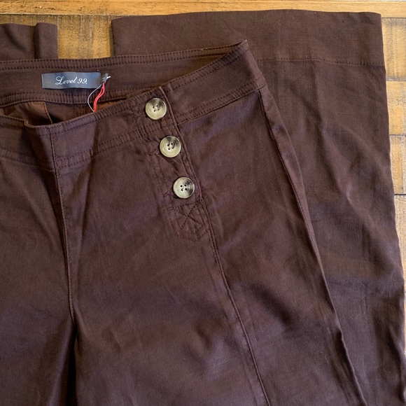 NWT Level 99 • Anthro • Wide Leg Sailor Trousers - Picture 3 of 8